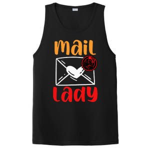 Postal Worker Mailman Mail Lady PosiCharge Competitor Tank