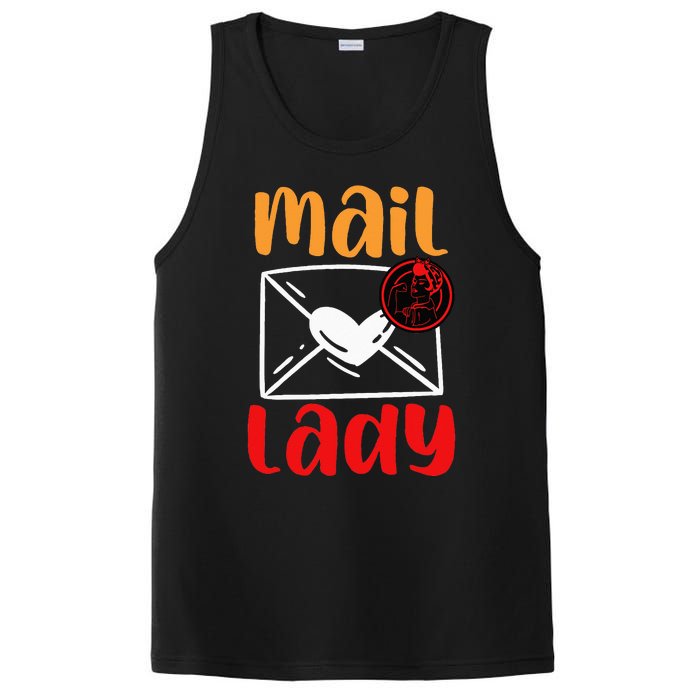 Postal Worker Mailman Mail Lady PosiCharge Competitor Tank