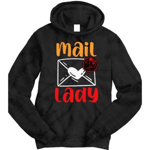 Postal Worker Mailman Mail Lady Tie Dye Hoodie