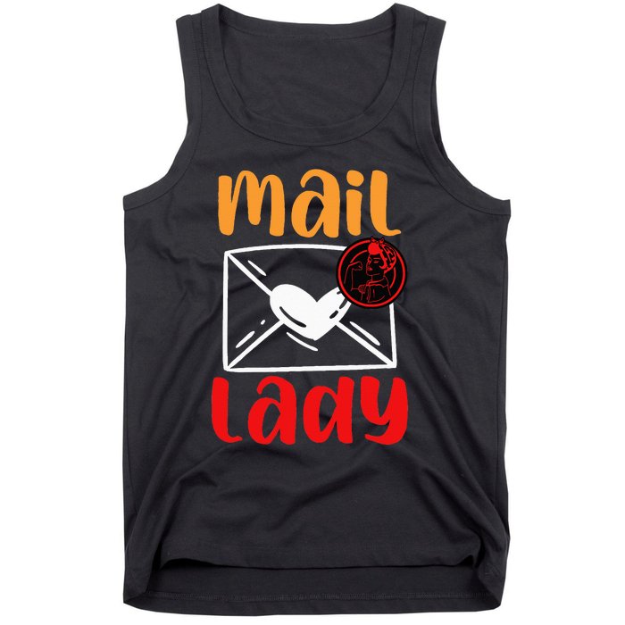 Postal Worker Mailman Mail Lady Tank Top