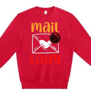 Postal Worker Mailman Mail Lady Premium Crewneck Sweatshirt