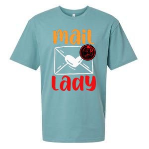 Postal Worker Mailman Mail Lady Sueded Cloud Jersey T-Shirt