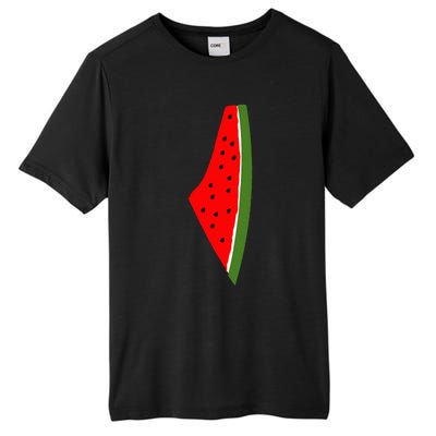 Palestine Watermelon Map Tall Fusion ChromaSoft Performance T-Shirt