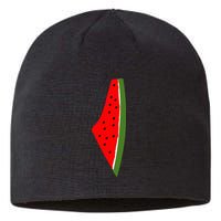 Palestine Watermelon Map Sustainable Beanie