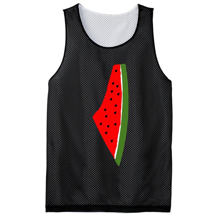 Palestine Watermelon Map Mesh Reversible Basketball Jersey Tank