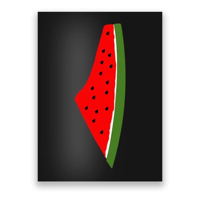 Palestine Watermelon Map Poster