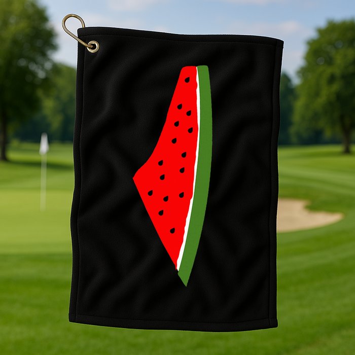 Palestine Watermelon Map Golf Towel