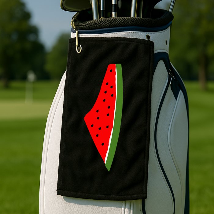 Palestine Watermelon Map Golf Towel