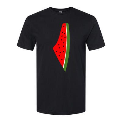 Palestine Watermelon Map Softstyle CVC T-Shirt