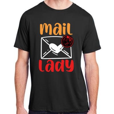 Postal Worker Mailman Mail Lady Cute Gift Adult ChromaSoft Performance T-Shirt