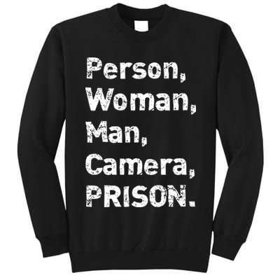 Person, Woman, Man, Camera, PRISON Tall Sweatshirt