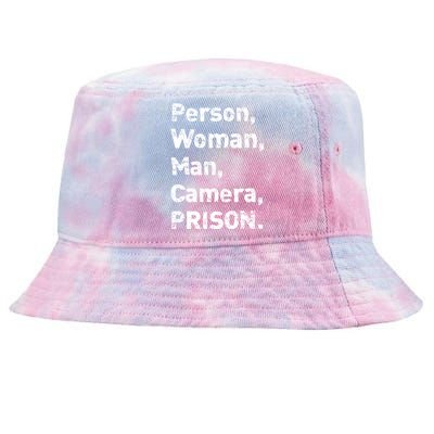 Person, Woman, Man, Camera, PRISON Tie-Dyed Bucket Hat