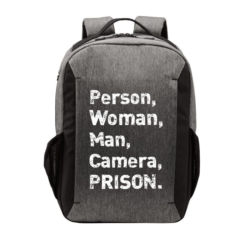 Person, Woman, Man, Camera, PRISON Vector Backpack