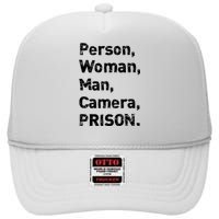 Person, Woman, Man, Camera, PRISON High Crown Mesh Back Trucker Hat