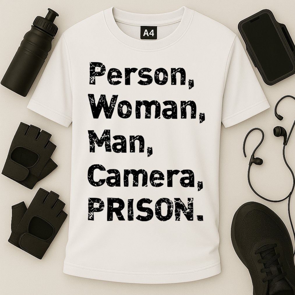 Person, Woman, Man, Camera, PRISON Cooling Performance Crew T-Shirt