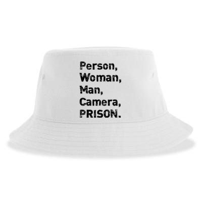 Person, Woman, Man, Camera, PRISON Sustainable Bucket Hat