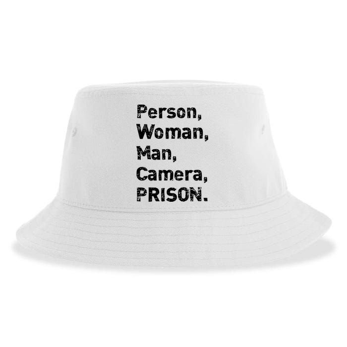 Person, Woman, Man, Camera, PRISON Sustainable Bucket Hat