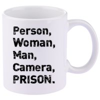 Person, Woman, Man, Camera, PRISON 11oz C Handle Ceramic Mug