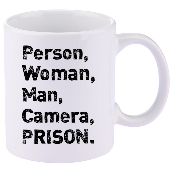 Person, Woman, Man, Camera, PRISON 11oz C Handle Ceramic Mug