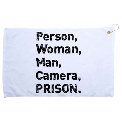 Person, Woman, Man, Camera, PRISON Grommeted Golf Towel