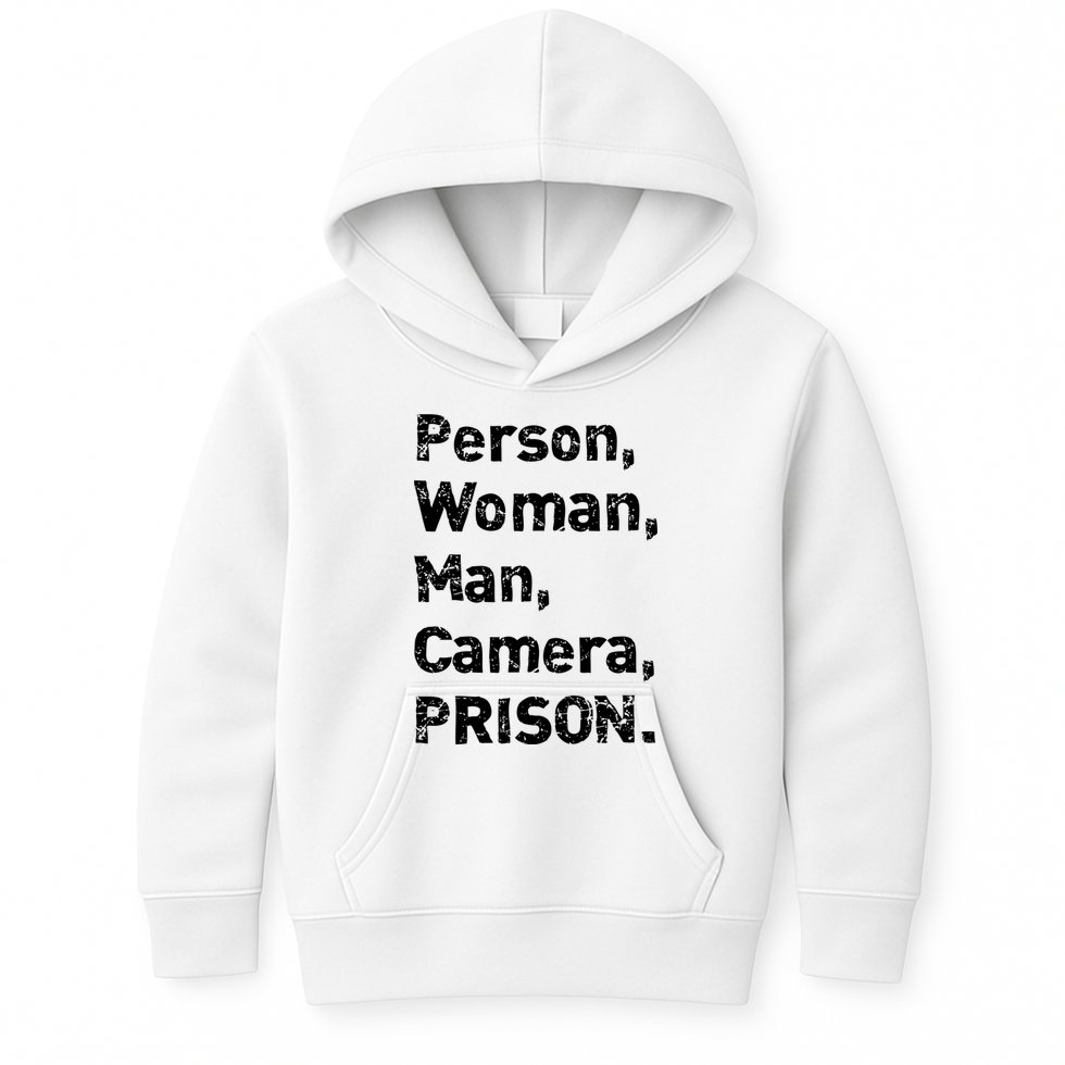 Person, Woman, Man, Camera, PRISON Kids Hoodie