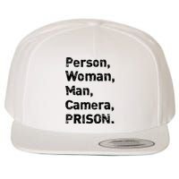 Person, Woman, Man, Camera, PRISON Wool Snapback Cap