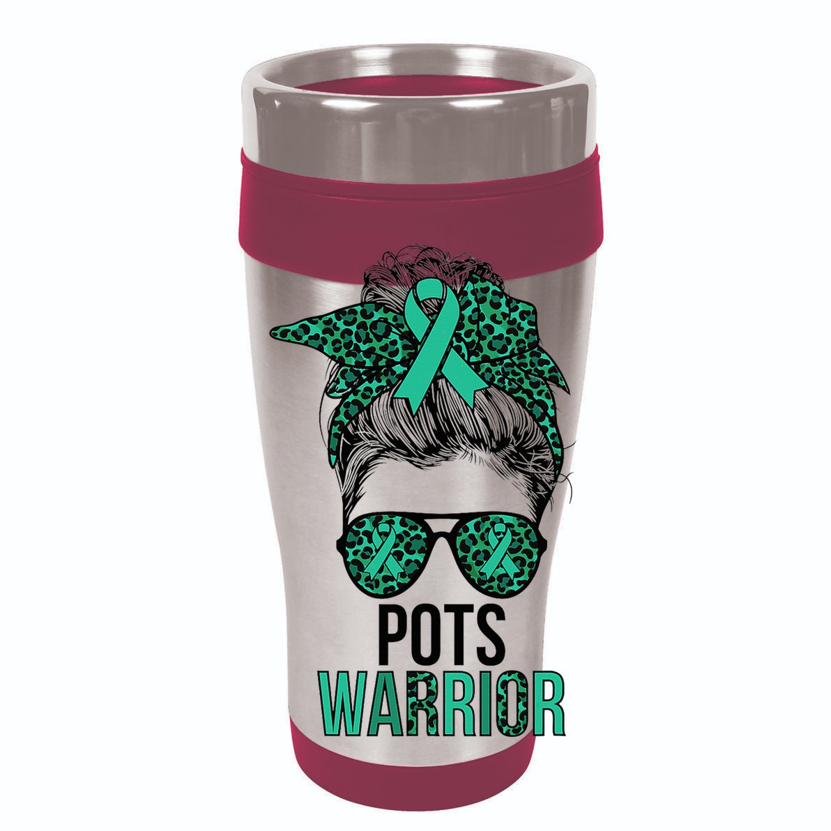 Pots Warrior Messy Bun Pots Awareness Day Pots Fighter Doggie Tank