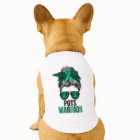 Pots Warrior Messy Bun Pots Awareness Day Pots Fighter Doggie Tank
