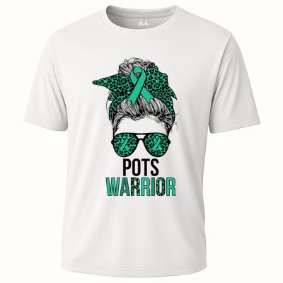 Pots Warrior Messy Bun Pots Awareness Day Pots Fighter Performance Shirt