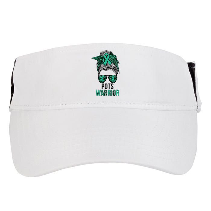 Pots Warrior Messy Bun Pots Awareness Day Pots Fighter Adult Drive Performance Visor