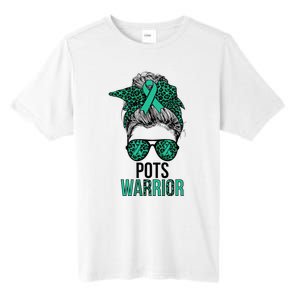 Pots Warrior Messy Bun Pots Awareness Day Pots Fighter Tall Fusion ChromaSoft Performance T-Shirt