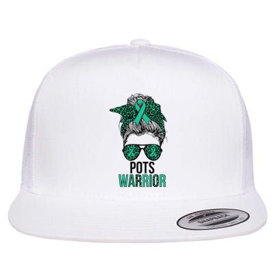 Pots Warrior Messy Bun Pots Awareness Day Pots Fighter Flatbill Hat