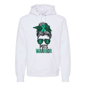 Pots Warrior Messy Bun Pots Awareness Day Pots Fighter Premium Hoodie