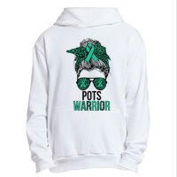 Pots Warrior Messy Bun Pots Awareness Day Pots Fighter Urban Pullover Hoodie