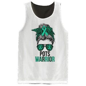 Pots Warrior Messy Bun Pots Awareness Day Pots Fighter Mesh Reversible Basketball Jersey Tank