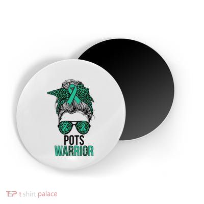 Pots Warrior Messy Bun Pots Awareness Day Pots Fighter Magnet