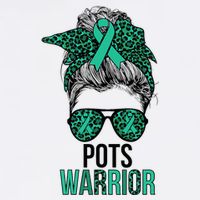 Pots Warrior Messy Bun Pots Awareness Day Pots Fighter Magnet
