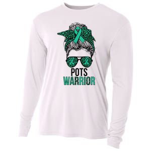 Pots Warrior Messy Bun Pots Awareness Day Pots Fighter Cooling Performance Long Sleeve Crew