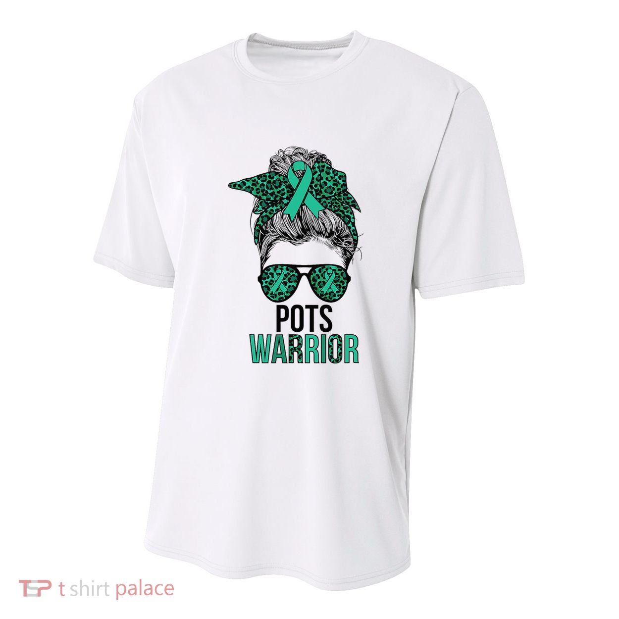 Pots Warrior Messy Bun Pots Awareness Day Pots Fighter Youth Performance Sprint T-Shirt