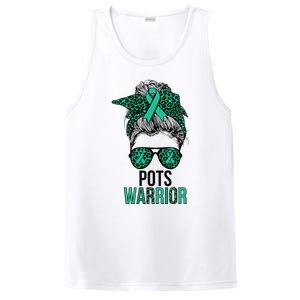 Pots Warrior Messy Bun Pots Awareness Day Pots Fighter PosiCharge Competitor Tank