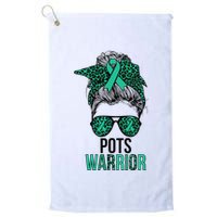 Pots Warrior Messy Bun Pots Awareness Day Pots Fighter Golf Towel