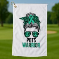 Pots Warrior Messy Bun Pots Awareness Day Pots Fighter Golf Towel