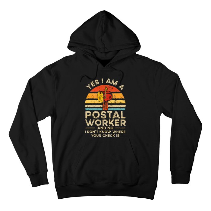 Postal Worker Mail Delivery Postman Hoodie