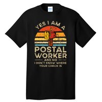 Postal Worker Mail Delivery Postman Tall T-Shirt