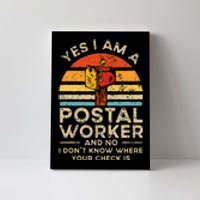 Postal Worker Mail Delivery Postman Canvas