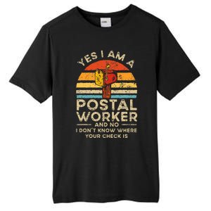 Postal Worker Mail Delivery Postman Tall Fusion ChromaSoft Performance T-Shirt