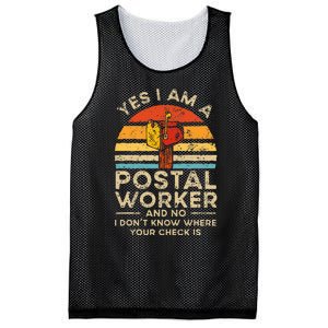 Postal Worker Mail Delivery Postman Mesh Reversible Basketball Jersey Tank