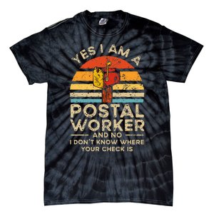 Postal Worker Mail Delivery Postman Tie-Dye T-Shirt