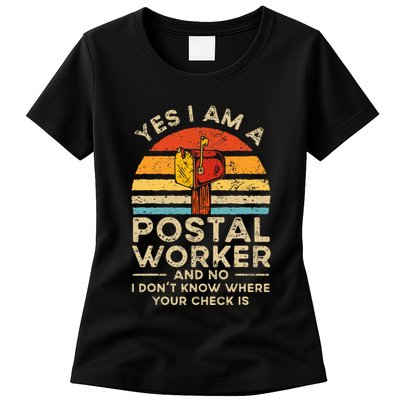 Postal Worker Mail Delivery Postman Womens T-Shirt