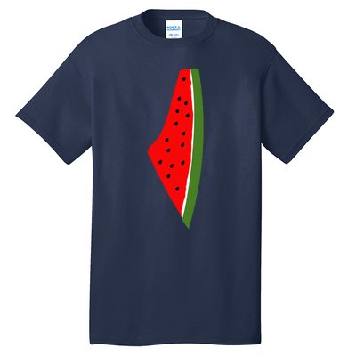 Palestine Watermelon Map Tall T-Shirt